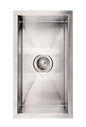 Noah's Collection Brushed Stainless Steel Commercial Single Bowl Undermount Sink