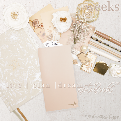 Weeks Live | Plan | Dream® Notebook by Lauren Phelps Designs