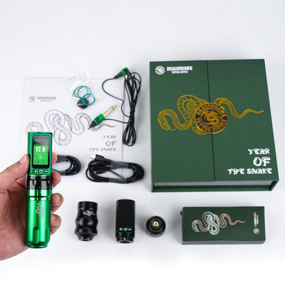 Tattoo Kit | Dragonhawk Fold Pro Year of Snake Edition Tattoo Machine Pen Wireless Professional Bundle