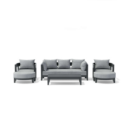 Set-171-Al 6-Pc Coronado Aluminum Deep Seating Set