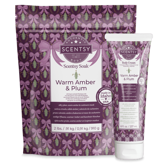Warm Amber & Plum Scentsy Holiday Body Bundle