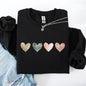 Watercolor Hearts, Valentine's Day, Love, Classic, Minimalist Sweatshirt