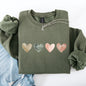 Watercolor Hearts, Valentine's Day, Love, Classic, Minimalist Sweatshirt