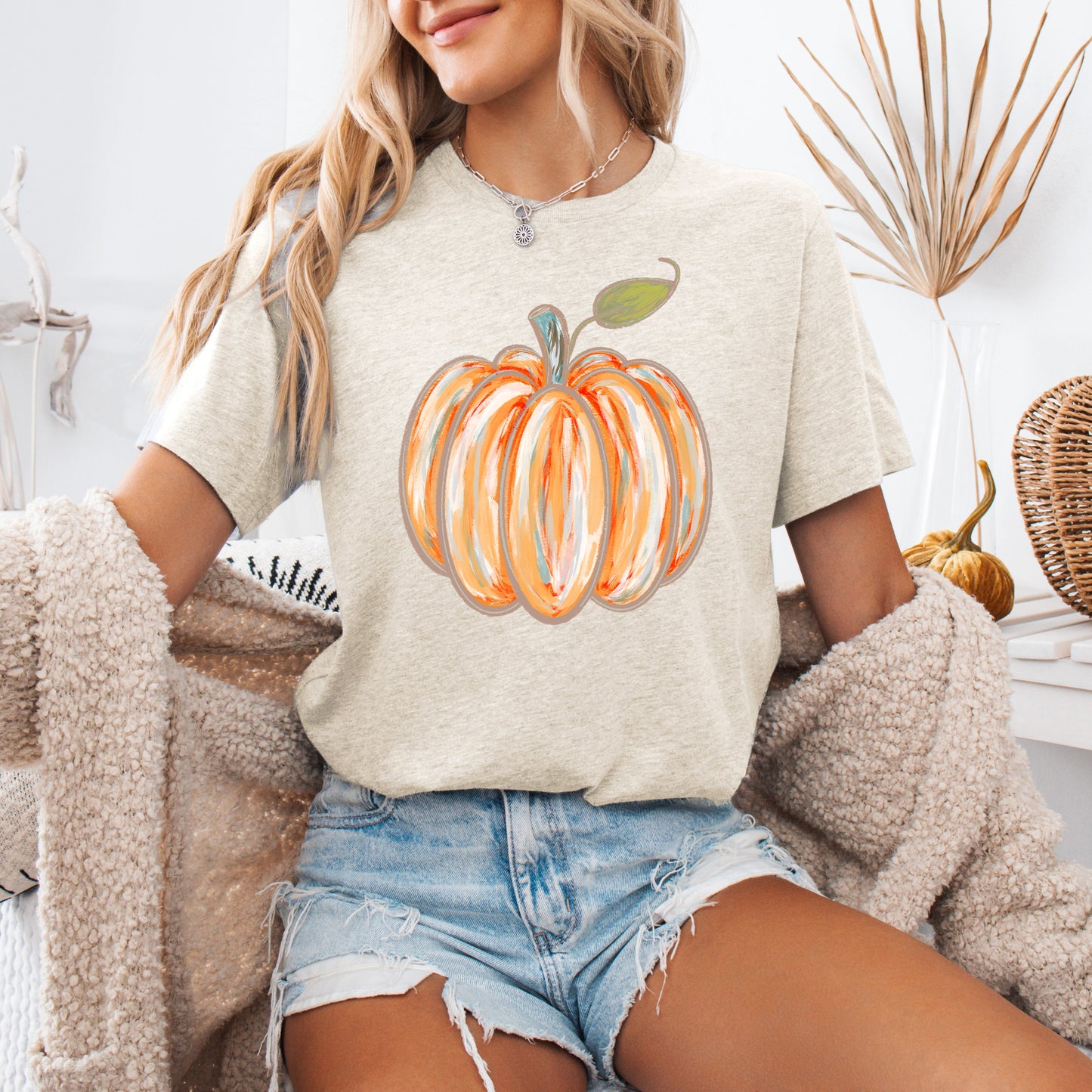 Watercolor Pumpkin, Halloween, Autumn, Fall, Tshirt