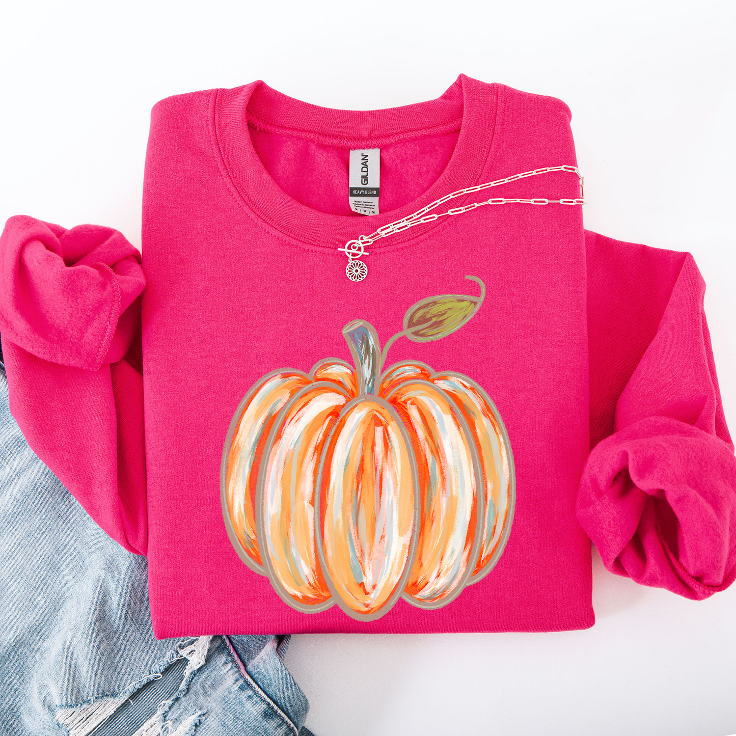 Watercolor Pumpkin, Halloween, Autumn, Fall Sweatshirt