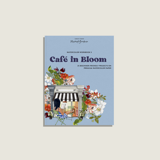 Watercolor Workbook: Café in Bloom