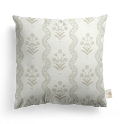 Wavy Floral Pillow Cover | Featuring Navy Haven Colorway