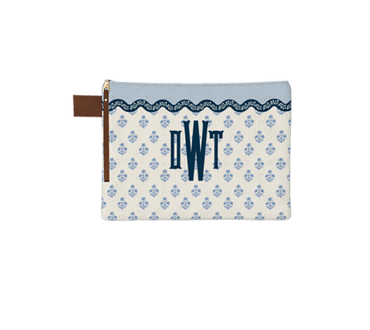 Wavy Floral Pouch