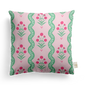 Wavy Floral Pillow Cover | Featuring Fiesta Colorway