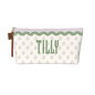 Wavy Block Print Cosmetic Bag