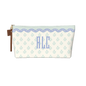 Wavy Block Print Cosmetic Bag