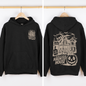 We Dare You To Visit The Haunted House, Spooky, Halloween, Pumpkin, Graphic Hoodie, Hooded Sweatshirt