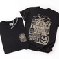 We Dare You To Visit The Haunted House, Spooky, Halloween, Pumpkin, Comfort Colors T-Shirt