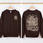 We Dare You To Visit The Haunted House, Spooky, Halloween, Pumpkin Sweatshirt