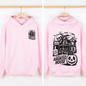 We Dare You To Visit The Haunted House, Spooky, Halloween, Pumpkin, Graphic Hoodie, Hooded Sweatshirt