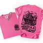 We Dare You To Visit The Haunted House, Spooky, Halloween, Pumpkin, Comfort Colors T-Shirt