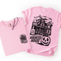 We Dare You To Visit The Haunted House, Spooky, Halloween, Pumpkin, Comfort Colors T-Shirt