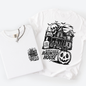 We Dare You To Visit The Haunted House, Spooky, Halloween, Pumpkin, Comfort Colors T-Shirt