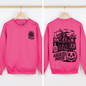 We Dare You To Visit The Haunted House, Spooky, Halloween, Pumpkin Sweatshirt