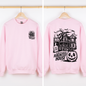 We Dare You To Visit The Haunted House, Spooky, Halloween, Pumpkin Sweatshirt