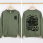 We Dare You To Visit The Haunted House, Spooky, Halloween, Pumpkin Sweatshirt
