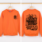 We Dare You To Visit The Haunted House, Spooky, Halloween, Pumpkin Sweatshirt