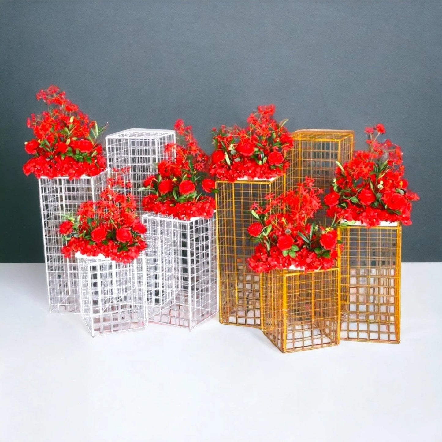 Wedding Pedestals Cake Display Stand 4-Piece
