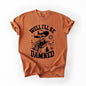 Well I'll Be Damned, Skeleton, Funny, Halloween, Comfort Colors T-Shirt