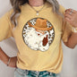 Western Cowboy Santa, Hat, Cow Print, Christmas, Retro, Comfort Colors Tshirt