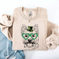 Westie, West Highland White Terrier, Adorable Dog, St Patrick's Day, Lucky, Irish Sweatshirt