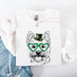 Westie, West Highland White Terrier, Adorable Dog, St Patrick's Day, Lucky, Irish Sweatshirt