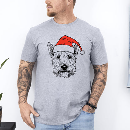 Westie, West Highland White Terrier, Santa, Dog, Christmas, Dog Lover, Pet T-Shirt Comfort Colors T-Shirt