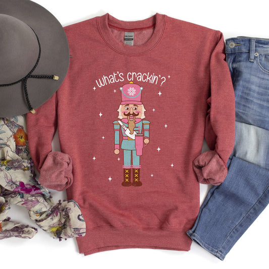 What's Crackin, Nutcracker, Christmas Sweatshirt