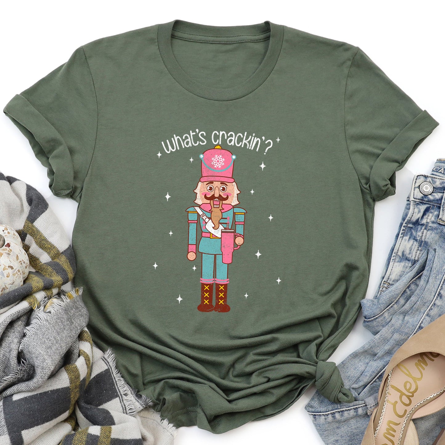 What's Crackin, Nutcracker, Christmas Super Soft Tees