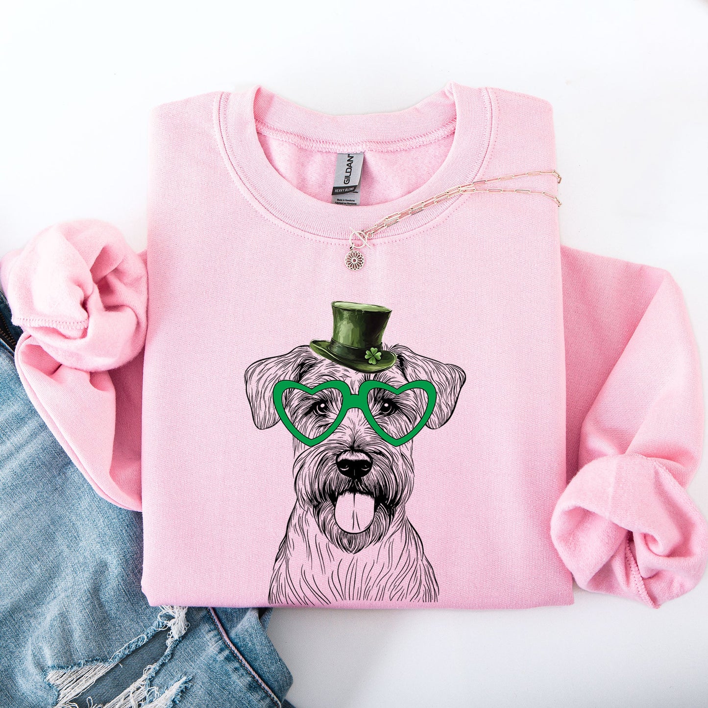 Wheaten Terrier, Adorable Dog, St Patrick's Day, Lucky, Irish Sweatshirt