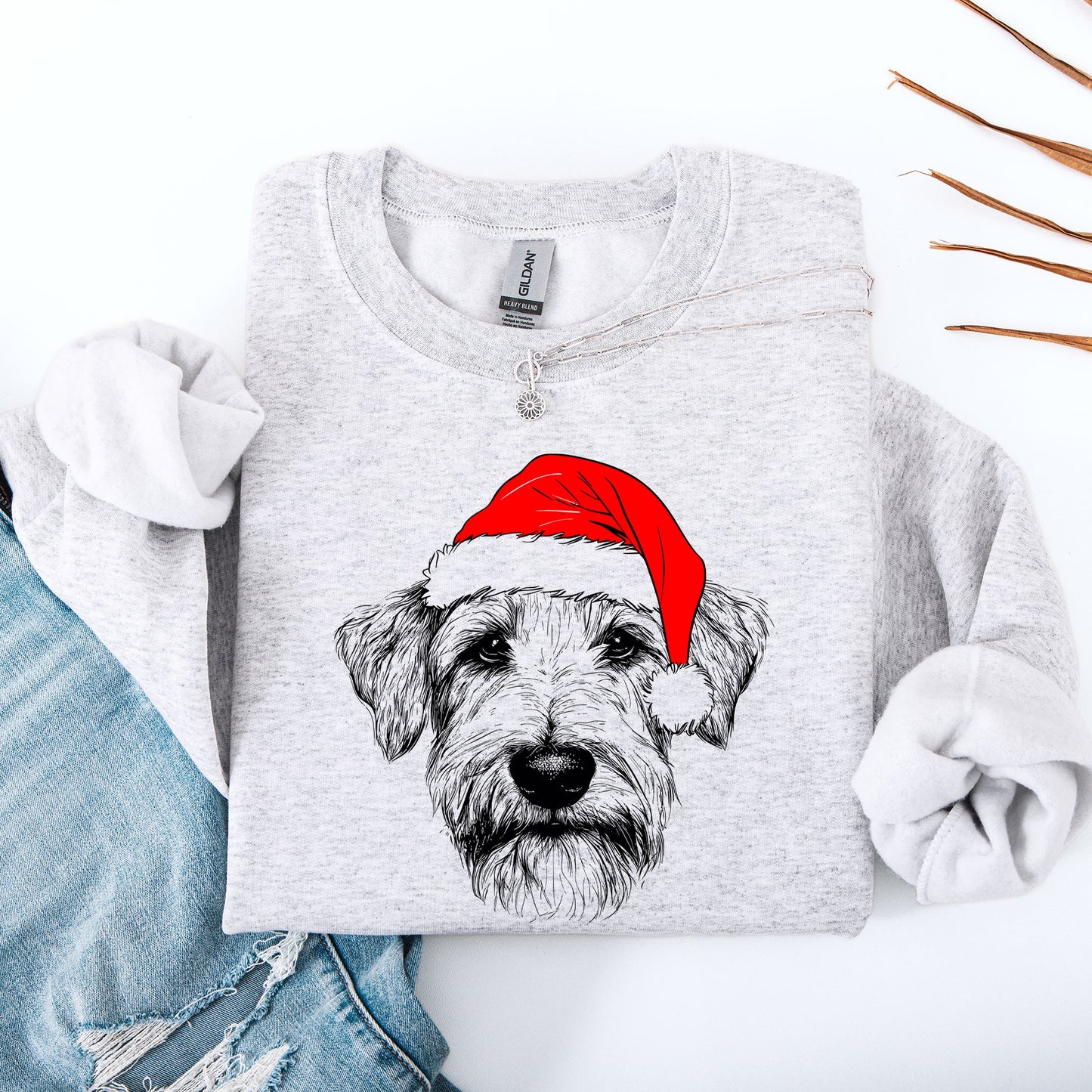 Wheaten Terrier, Santa, Dog, Christmas, Dog Lover, Pet Sweatshirt