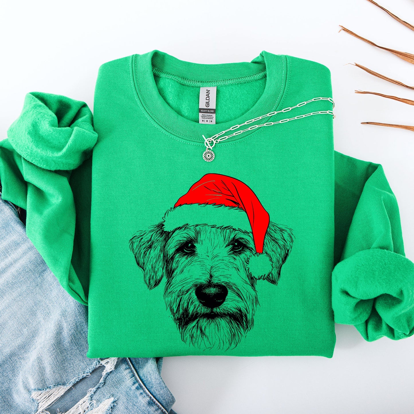 Wheaten Terrier, Santa, Dog, Christmas, Dog Lover, Pet Sweatshirt