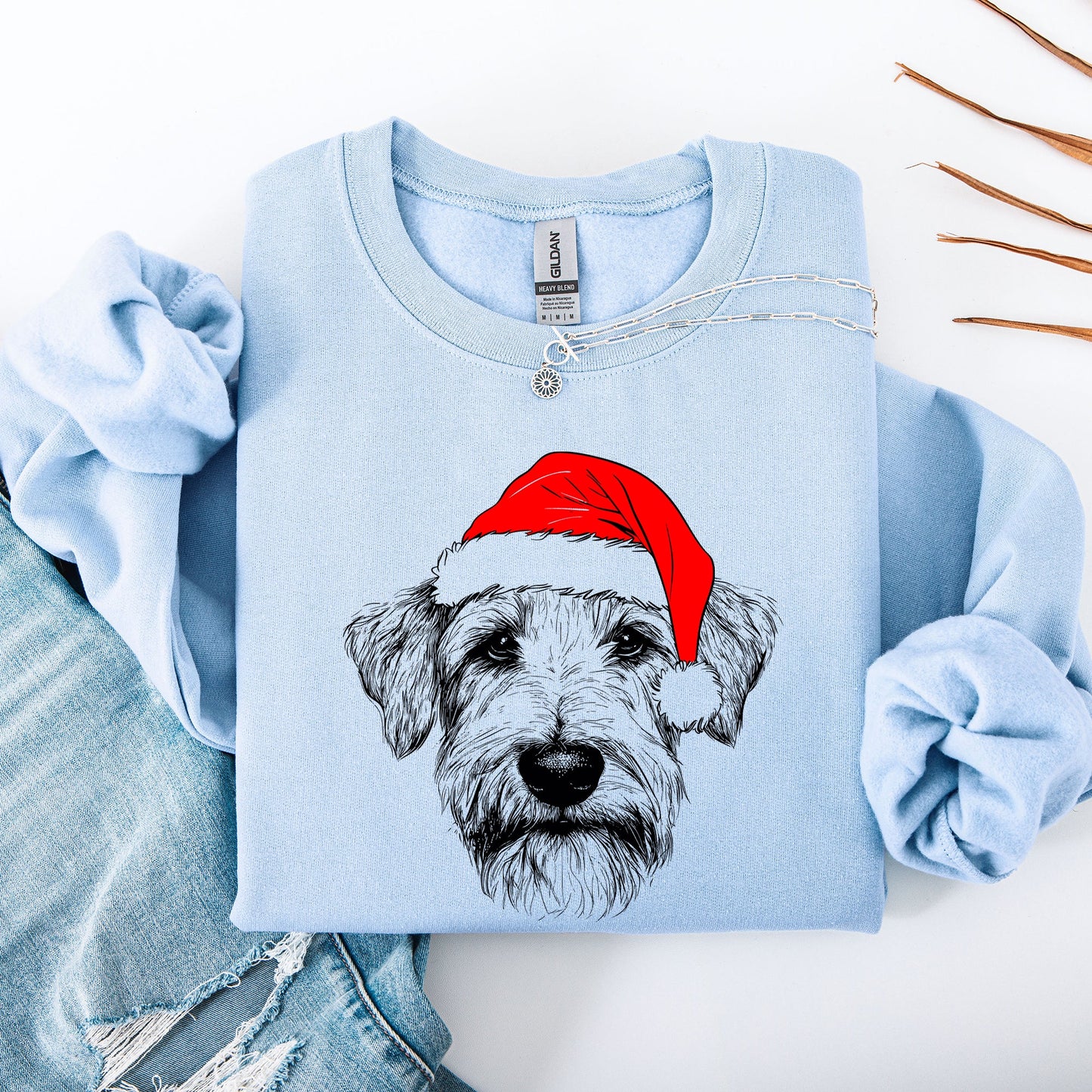 Wheaten Terrier, Santa, Dog, Christmas, Dog Lover, Pet Sweatshirt