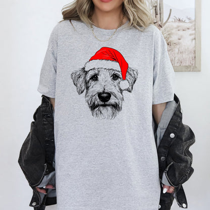 Wheaten Terrier, Santa, Dog, Christmas, Dog Lover, Pet T-Shirt Comfort Colors T-Shirt