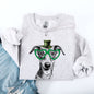 Whippet, Adorable Dog, St Patrick's Day, Lucky, Irish Sweatshirt