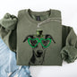 Whippet, Adorable Dog, St Patrick's Day, Lucky, Irish Sweatshirt