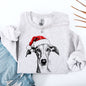 Whippet, Santa, Dog, Christmas, Dog Lover, Pet Sweatshirt