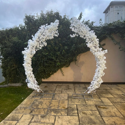 White Cherry Flower Wedding Arch Backdrop