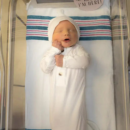 Baby Gowns, Newborn Gowns, Preemie Baby Clothes - White