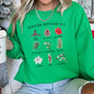Winter Botanicals, Holly, Poinsettia Christmas Sweatshirt