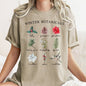 Winter Botanicals, Holly, Poinsettia, Pine Tree, Comfort Colors Tshirt