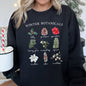 Winter Botanicals Holly Poinsettia Christmas Sweatshirt