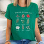 Winter Botanicals, Holly, Poinsettia, Pine Tree Super Soft Tshirt