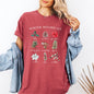 Winter Botanicals, Holly, Poinsettia, Pine Tree, Winter, Snow, Xmas Tshirt Comfort Colors T-Shirt