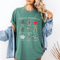 Winter Botanicals, Holly, Poinsettia, Pine Tree, Winter, Snow, Xmas Tshirt Comfort Colors T-Shirt